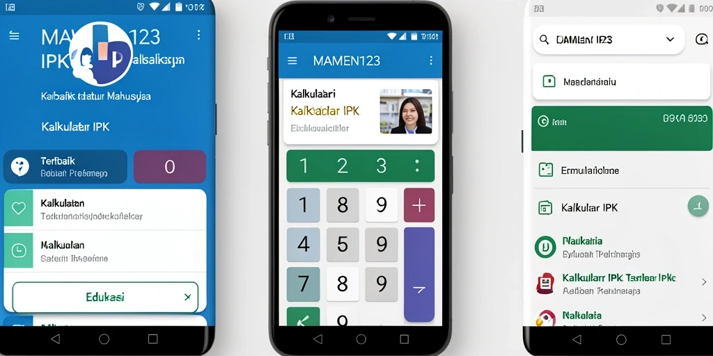 Tampilan antarmuka MAMEN123 untuk Kalkulator IPK yang user-friendly.