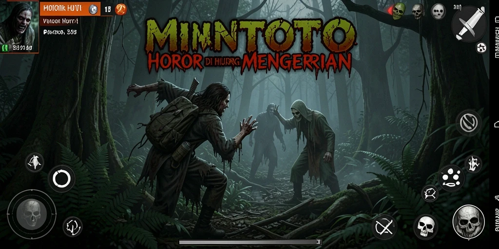 Tampilan menakutkan dari hutan misterius dalam MINTOTO.