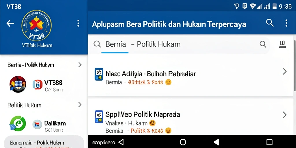 Tampilan antarmuka VT38 yang modern dan fungsional.